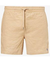Polo Ralph Lauren - Classic-fit Mid-rise Linen Shorts - Lyst