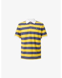 ICECREAM - Cones & Bones Striped Cotton Polo Shirt - Lyst