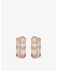 Piaget - Possession 18Ct Rose- And 0.34Ct Brilliant-Cut Diamond Hoop Earrings - Lyst