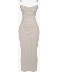 House Of Cb - Nalini Corseted Stretch-woven Maxi Dress - Lyst