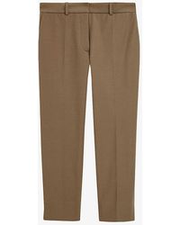 JOSEPH - Bing Pressed-crease Straight-leg Mid-rise Stretch-woven Trousers - Lyst