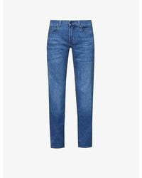 7 For All Mankind - Standard Luxe Performance Regular-Fit Straight-Leg Stretch-Denim Jeans - Lyst