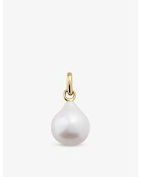 Monica Vinader - Small 14Ct- And Baroque Pearl Charm - Lyst