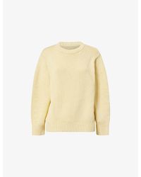 TOTEME - Oversized Crew-Neck Cotton Knit Jumper - Lyst