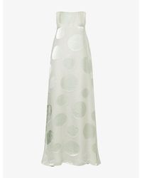 Dries Van Noten - Draz Polkadot Silk-Blend Maxi Dress - Lyst