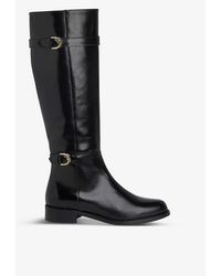 LK Bennett Bryn Knee-high Leather Boots - Black