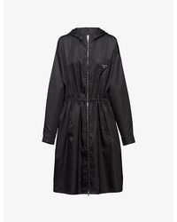 Prada - Re-Nylon Hooded Raincoat - Lyst