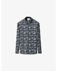 Eton - Floral-Print Signature Slim-Fit Twill Shirt - Lyst