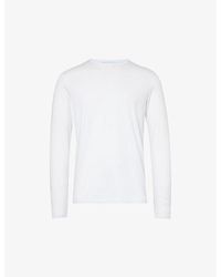 Sunspel - Sun Crew-neck Long-sleeve Cotton-jersey T-shirt - Lyst
