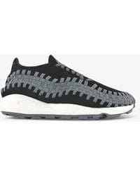 Nike - Air Footscape Suede And Woven Low-top Trainers - Lyst