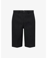 Rick Owens - Work Straight-Leg Wool Shorts - Lyst