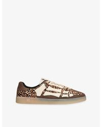 Amiri - Pacific Bones Leather And Suede Trainers - Lyst