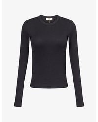 Rag & Bone - The Essential Ribbed Stretch-Cotton T-Shirt - Lyst