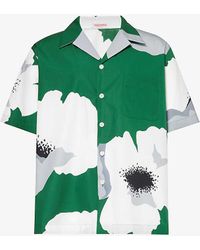 Valentino - Graphic-print Relaxed-fit Cotton Shirt - Lyst