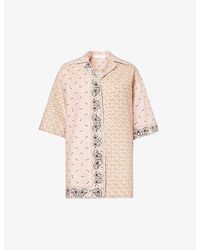 Palm Angels - Paisley Bandana-print Relaxed-fit Linen And Cotton-blend Shirt - Lyst