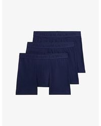 Polo Ralph Lauren - Tonal Branded-Waistband Pack Of Three Jersey Boxer Briefs - Lyst
