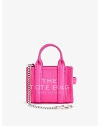 Marc Jacobs - The Nano Leather Tote Charm Bag - Lyst