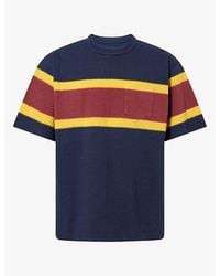 Sacai - Chusen-Dyed Crew-Neck Cotton T-Shirt - Lyst