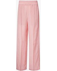 Victoria Beckham - Straight-leg Mid-rise Woven Trousers - Lyst