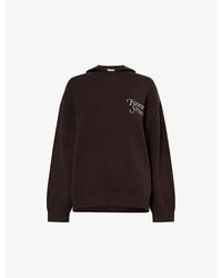 4th & Reckless - Jackson Logo-Embroidered Knitted Hoody - Lyst