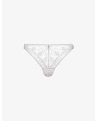 Aubade - Magnetic Spell Mid-rise Stretch-lace Thong - Lyst