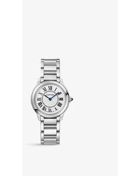 Cartier Crwsrn0033 Ronde Must De Stainless- Quartz Watch - White