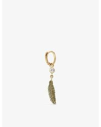Kismet by Milka - Dart 0.04Ct Diamond Drop Huggie - Lyst