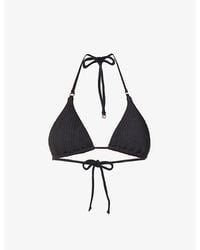 Seafolly - Sea Dive Textured Triangle Bikini Top - Lyst