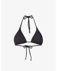 Seafolly - Sea Dive Textured Triangle Bikini Top - Lyst