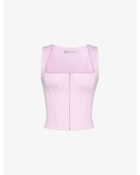 House Of Cb - The Balconette Woven Corset Top Xs (D-E Cup) - Lyst