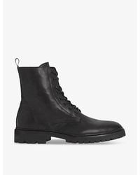 AllSaints - Tobias Lace-Up Leather Ankle Boots - Lyst