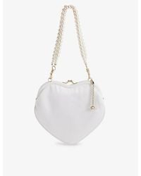 Vivienne Westwood - Belle Heart Frame Silk-blend Satin Top-handle Bag - Lyst