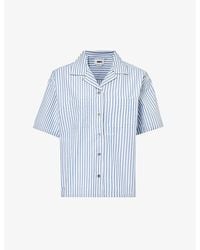 Obey - Dominique Stripe-print Cotton Shirt - Lyst