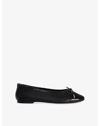 Dune - Haliah Patent-Leather Ballet Flats - Lyst