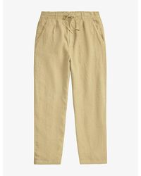 Polo Ralph Lauren - Easy Drawstring-Waist Linen Trousers - Lyst