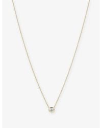 MEJURI - Large 14Ct And 0.23Ct Diamond Necklace - Lyst