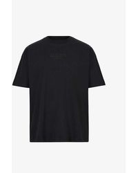 AllSaints - Bones Embroidered-logo Organic-cotton T-shirt X - Lyst