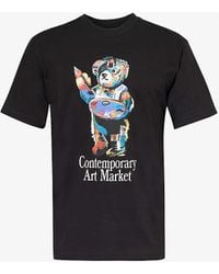 Market - Art Bear Graphic-print Cotton-jersey T-shirt - Lyst