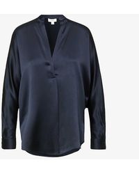 Vince - Relaxed-fit Silk Blouse X - Lyst