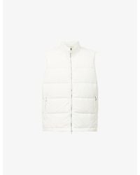 Eleventy - Padded Zip Wool-Blend Down Gilet - Lyst