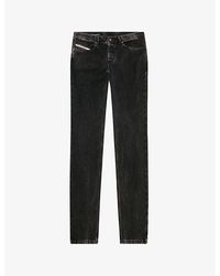 DIESEL - 03 D-finitive Tapered-leg Cotton-blend Jeans - Lyst