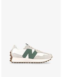 New Balance - 327 Suede And Leather Low-Top Trainers - Lyst
