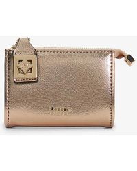 Dune - Koined Metallic Faux-leather Purse - Lyst