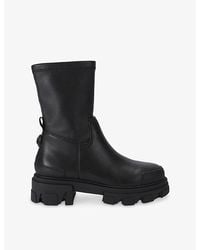 Kurt Geiger - Stomp Sock Leather Ankle Boots - Lyst