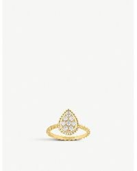 Boucheron - Serpent Bohème 18ct Yellow-gold And 0.15ct Diamond Ring - Lyst