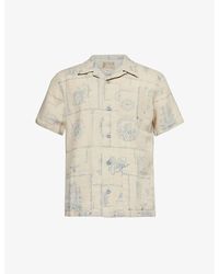 RRL - Wayne Branded-pattern Linen Shirt - Lyst