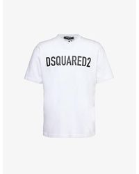 DSquared² - Logo-print Relaxed-fit Cotton-jersey T-shirt X - Lyst