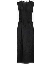 Gabriela Hearst - Maslow Semi-sheer Silk Midi Dress - Lyst