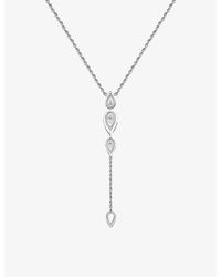 Messika - Fiery Tie And 0.71Ct Diamond Necklace - Lyst