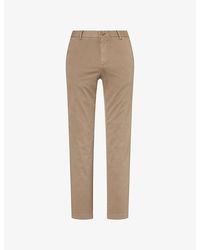Sunspel - Slim-Fit Flat-Front Stretch-Cotton Chino Trousers - Lyst
